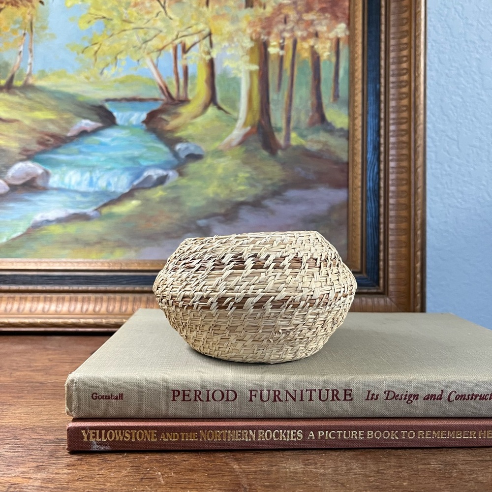 Tiny handmade decorative basket